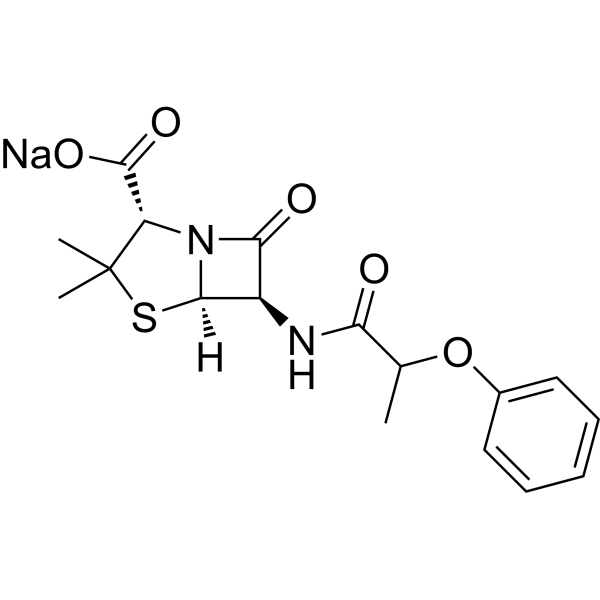 Phenethicillin sodium (Pheneticillin sodium; α-Phenoxyethylpenicillin sodium) 30302-52-4
